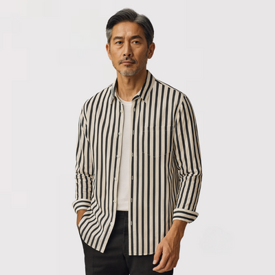 KENJAKU | ソフトストライプシャツ