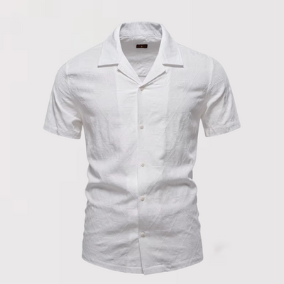 リヴィエラ・テクスチャードコットンシャツ