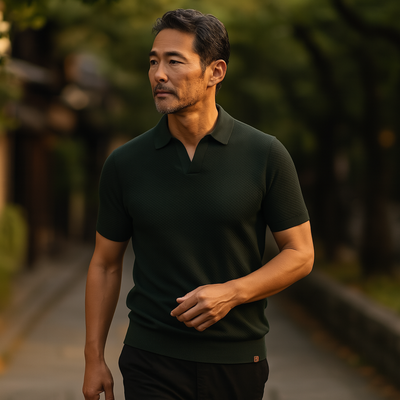 SENSE｜ラグジュアリーなボタンなしポロシャツ