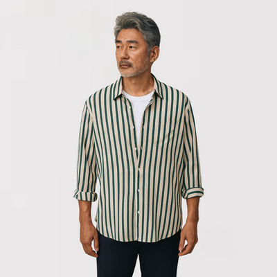 KENJAKU | ソフトストライプシャツ
