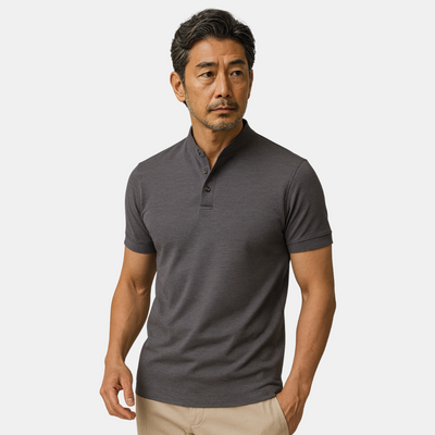 JIGO | カジュアルヘンリーポロシャツ