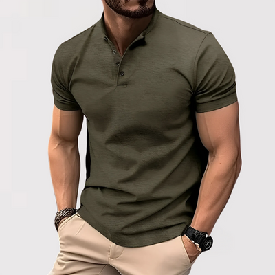 JIGO | カジュアルヘンリーポロシャツ