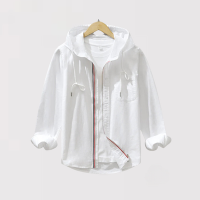 KAZU｜軽量ジッパーフーディーシャツ