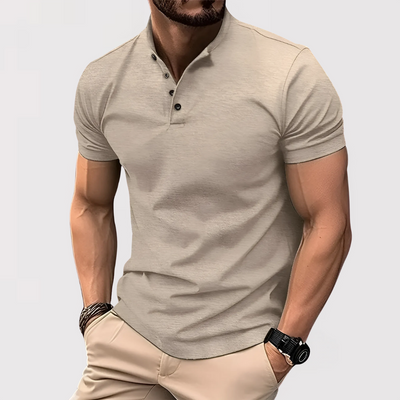 JIGO | カジュアルヘンリーポロシャツ