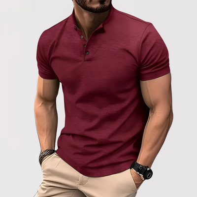 JIGO | カジュアルヘンリーポロシャツ