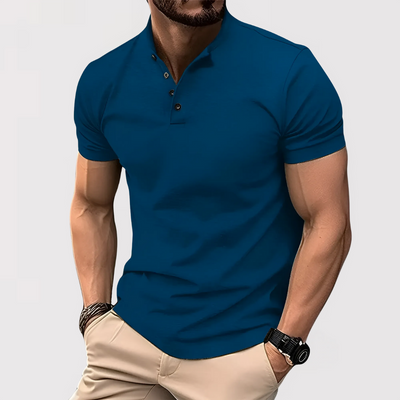 JIGO | カジュアルヘンリーポロシャツ