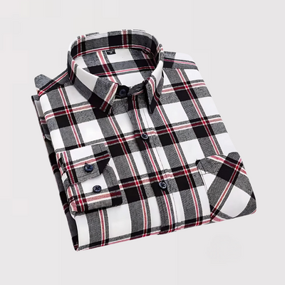 KAZAMA | リラックスフィットチェックシャツ