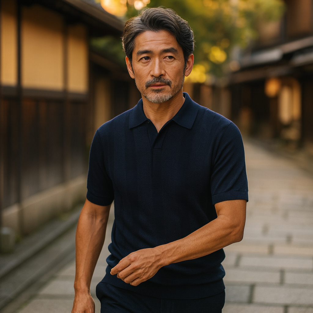 SANJI | クラシックストライプポロシャツ