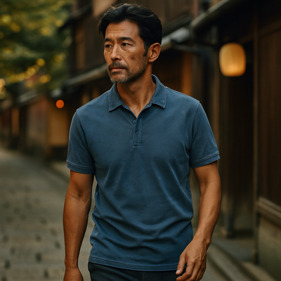 LAWRENCE | ウォッシュ加工の高級ポロシャツ