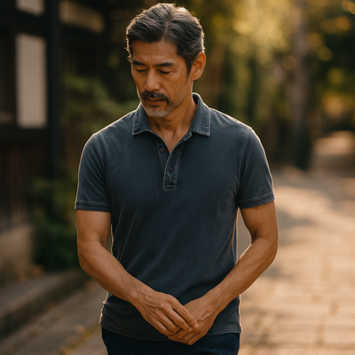 LAWRENCE | ウォッシュ加工の高級ポロシャツ