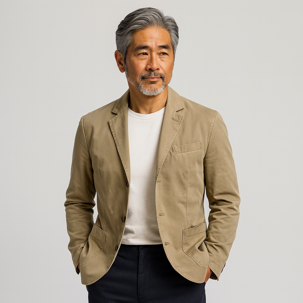 MAHITO | 通気性のあるコットンブレザー