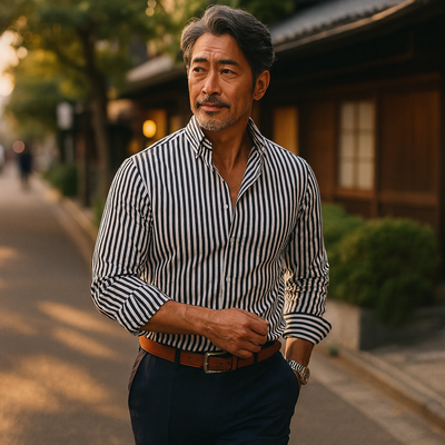 TENDO | モダンなストライプシャツ