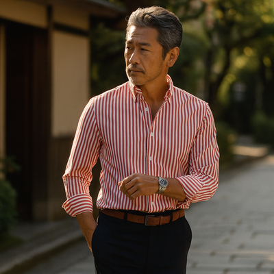 TENDO | モダンなストライプシャツ