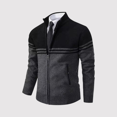 SHURIKEN | プレミアム・ボーダー・ジップ・セーター