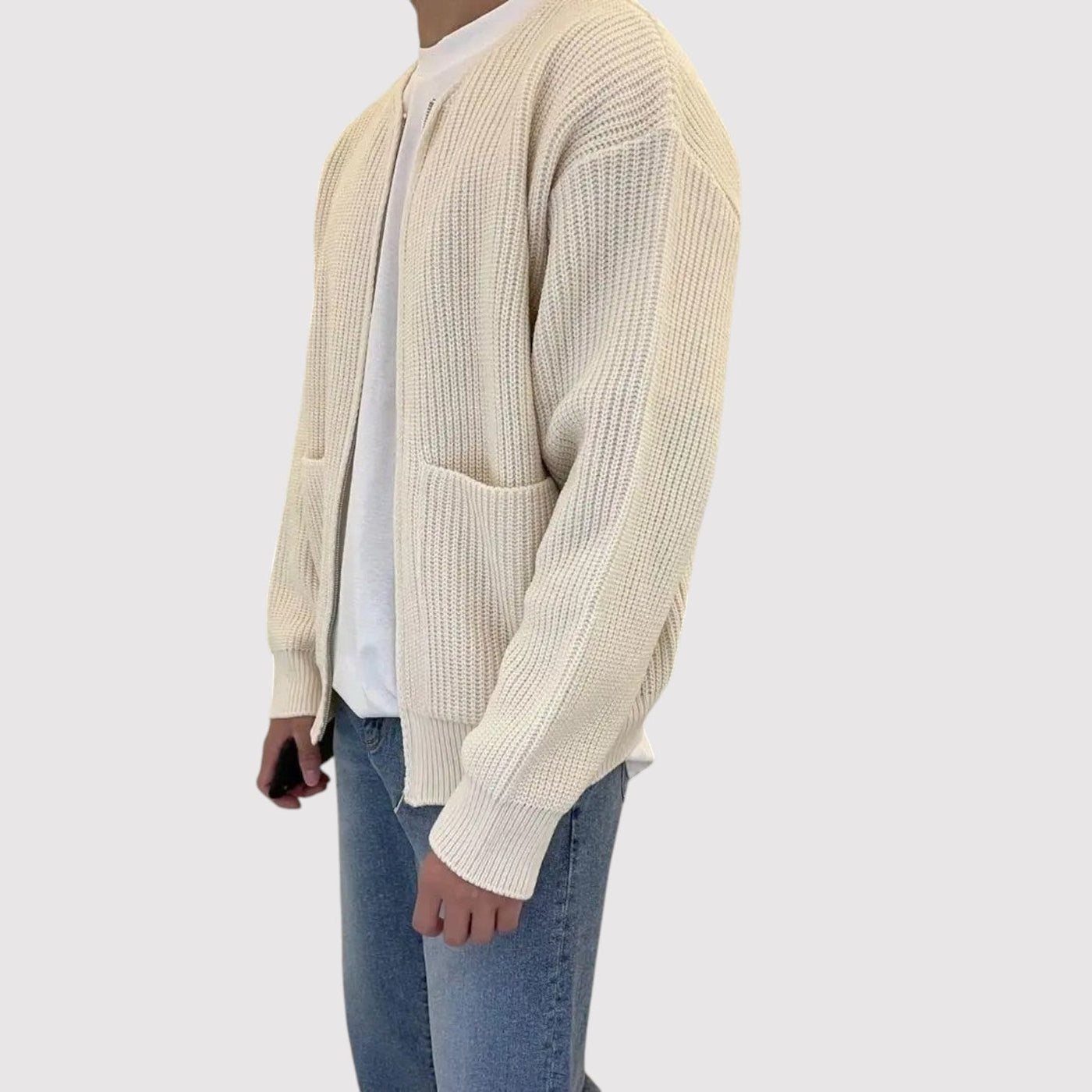 FUMIHIRO | プレミアムジップニットセーター