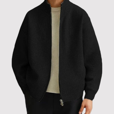 KAEMON | ラグジュアリー フルジップ ニット カーディガン