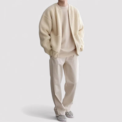 FUMIHIRO | プレミアムジップニットセーター