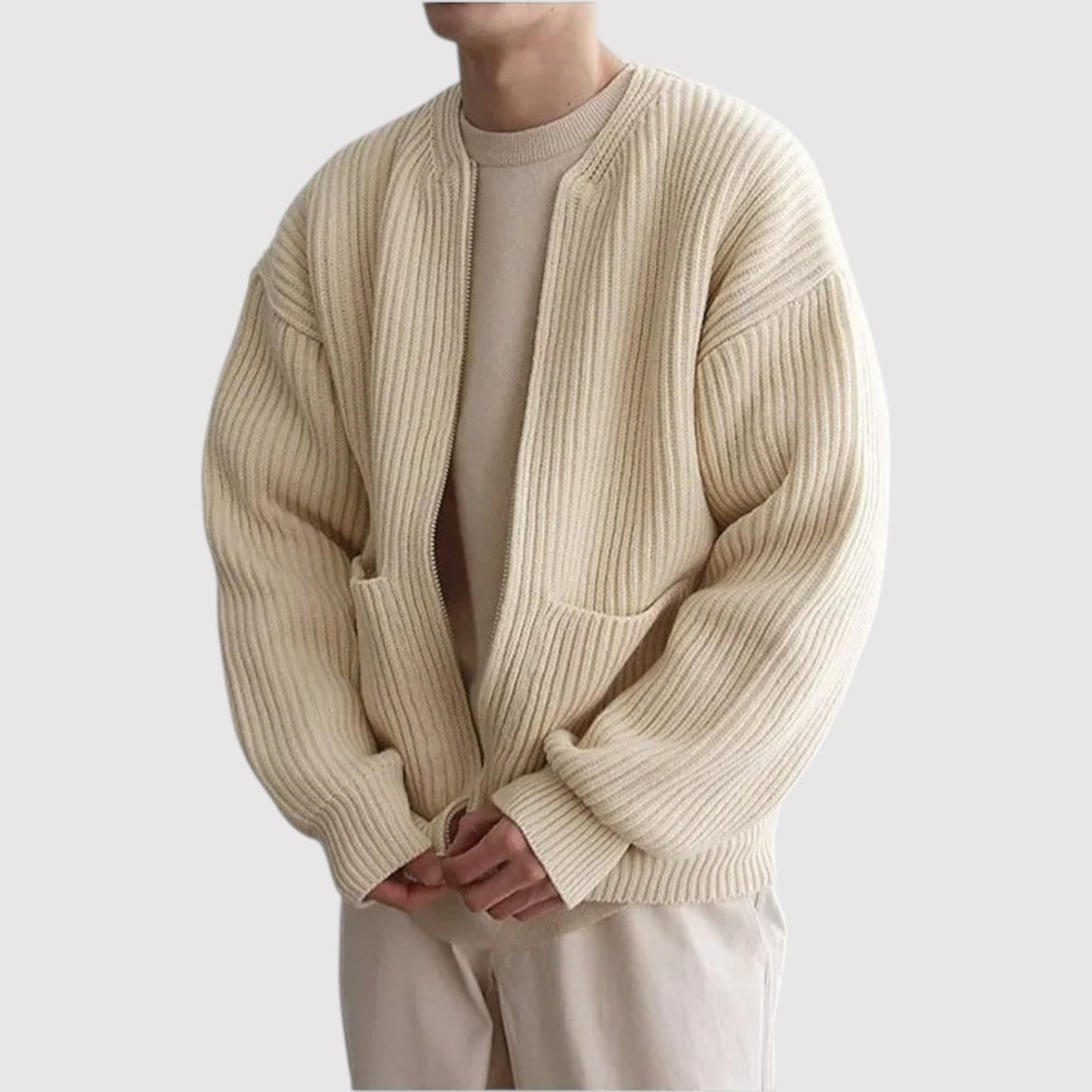 FUMIHIRO | プレミアムジップニットセーター