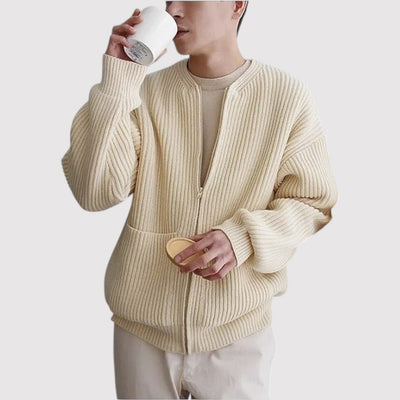 FUMIHIRO | プレミアムジップニットセーター